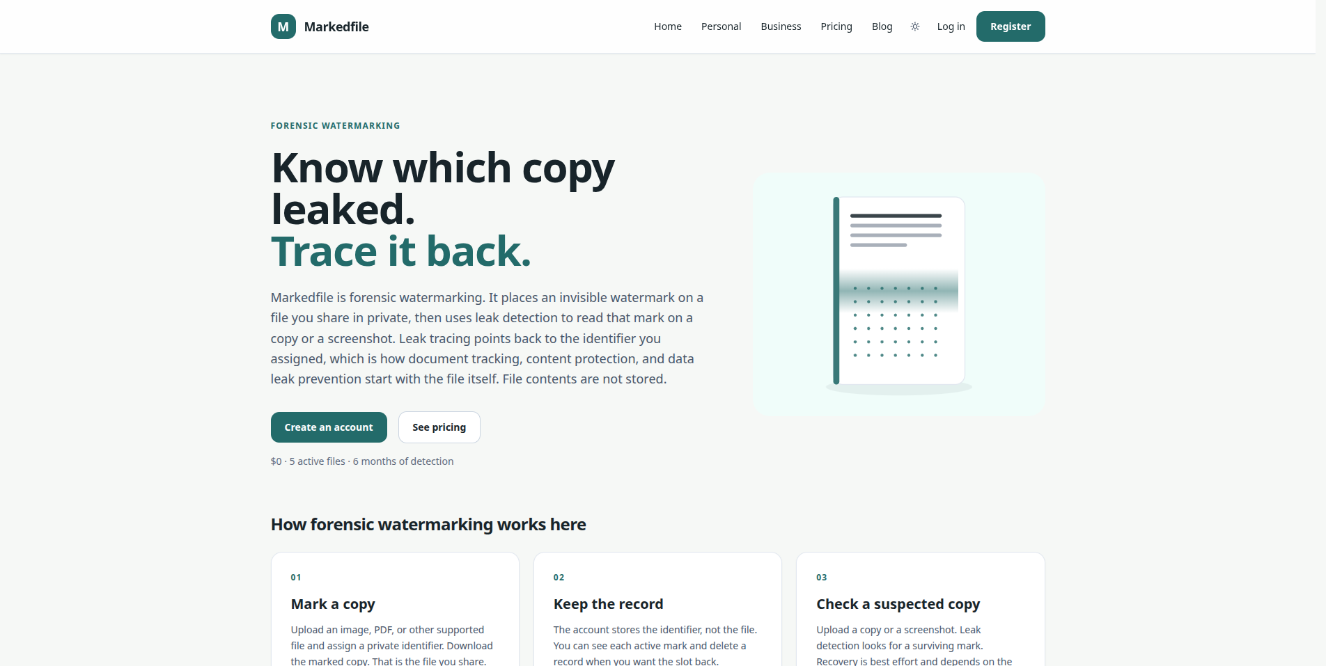 Markedfile